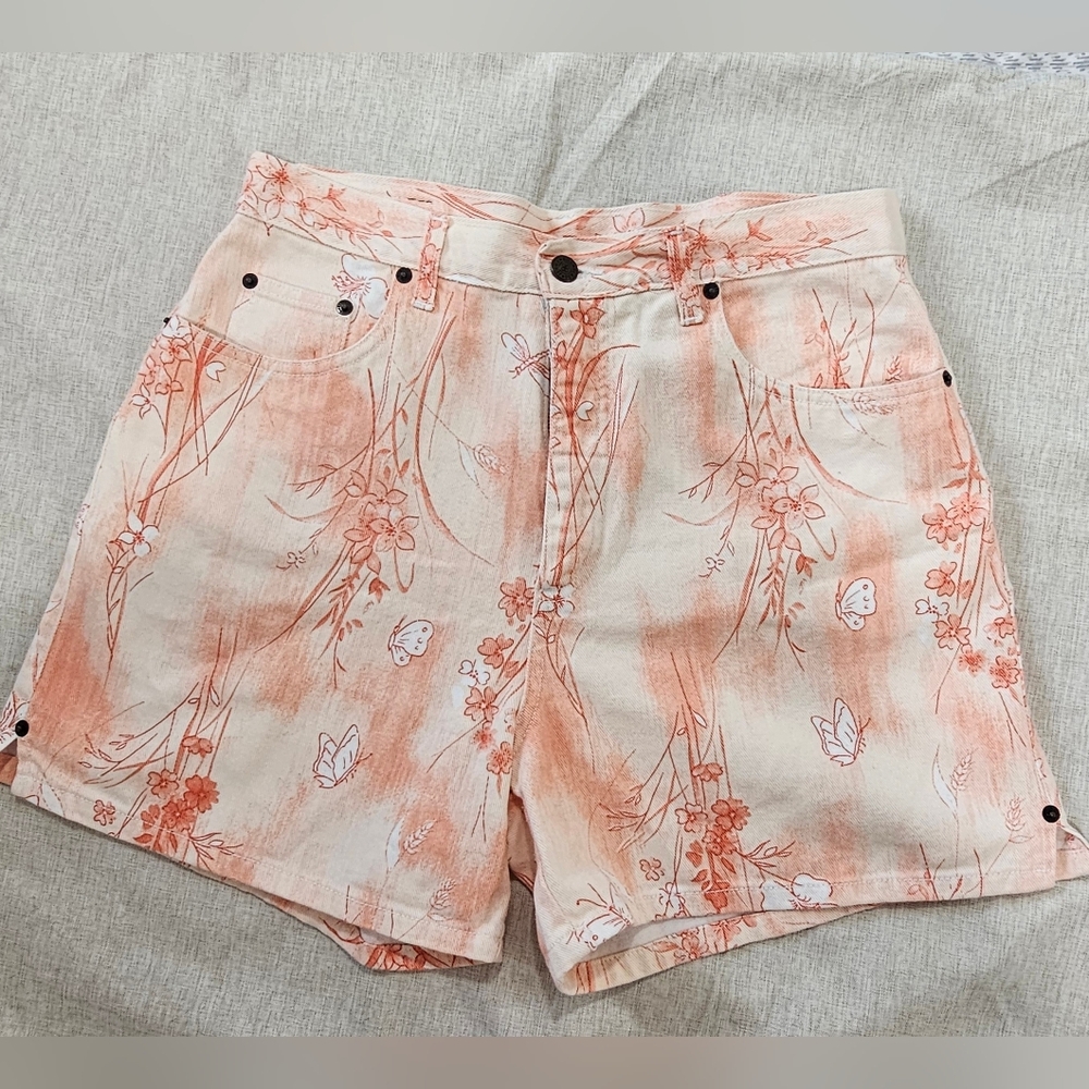 Bill Blass Vintage Y2K Jeanswear Floral Shorts Size 10